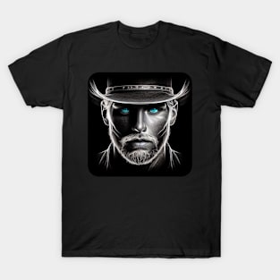 Artistic Face Lineart #12 T-Shirt